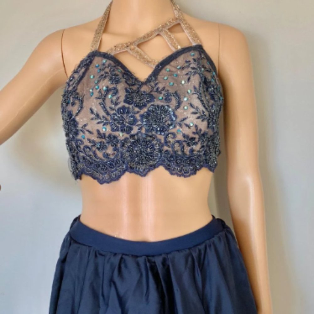 COPY - Blue Custom Dance Costume